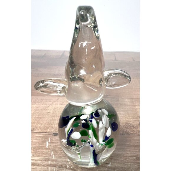 Hand Blown Glass Elephant Figurine With Intricate Millefiori Detailing - Picture 4 of 4